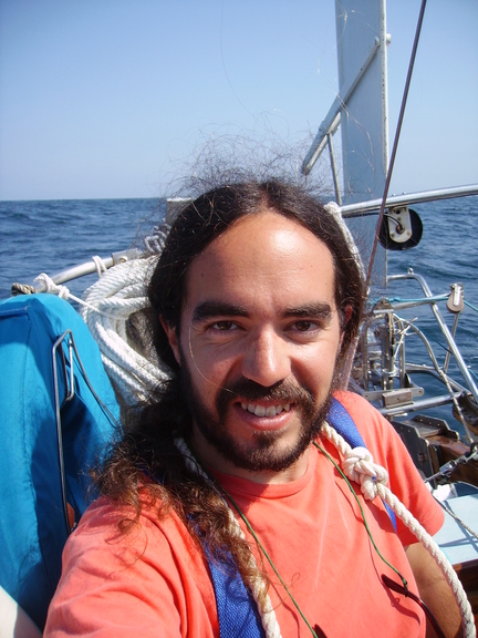 Nacho aboard Xebec in Flores Island